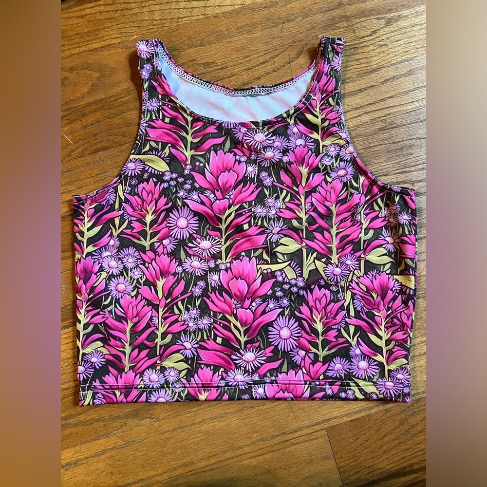 Rachel Pohl August Paintbrush Eco Crop Top - Small S new!